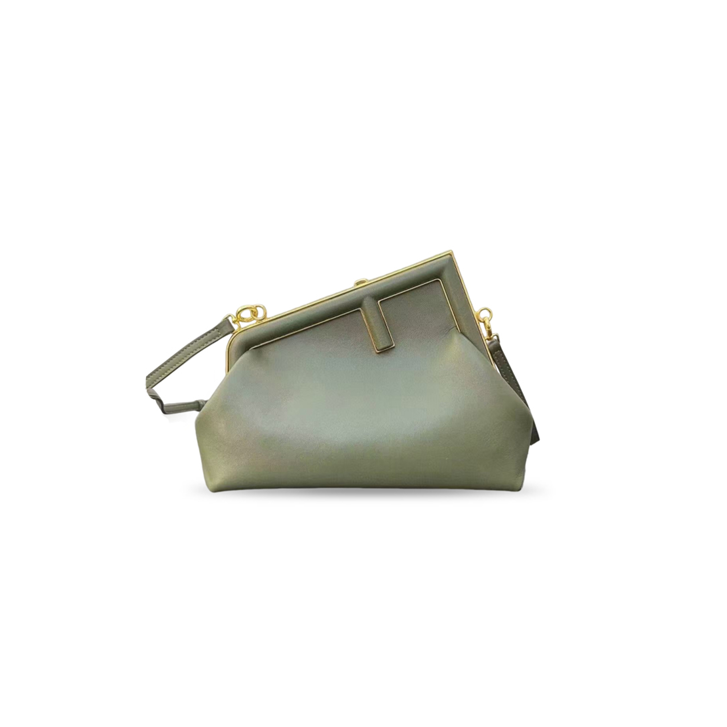 FENDI SHINY NAPPA MIDI FIRST GREEN TEA (32.5*23.5*15cm) FENDI SHINY NAPPA MIDI FIRST GREEN TEA (32.5*23.5*15cm)